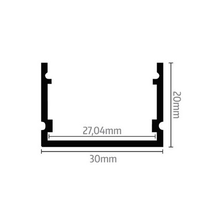 Led Profiles ALUMINIJSKI PROFIL NADGRADNI 7 + mliječni pokrov + završetak 2x + nosač 2x LP107-MLK