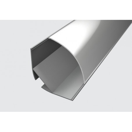 Led Profiles ALUMINIJSKI PROFIL KUTNI 4 + mliječni pokrov + završetak 2x + nosač 2x  LP204-MLK