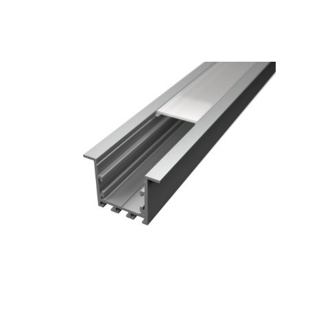 Led Profiles ALUMINIJSKI PROFIL UGRADBENI 4 + mliječni pokrov + završetak 2x  LP304-MLK