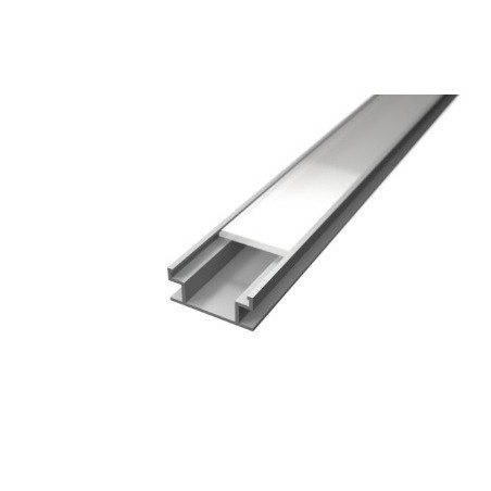 Led Profiles ALUMINIJSKI PROFIL PODNI + mliječni pokrov + završetak LP401-MLK