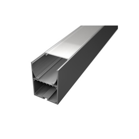 Led Profiles ALUMINIJSKI PROFIL NADGRADNI + mliječni pokrov + završetak + OVJESNI pribor LP411-MLK