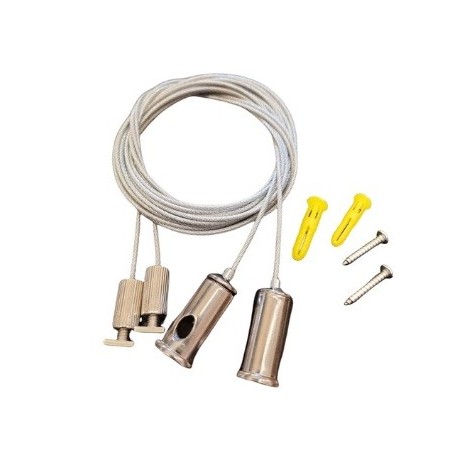 Led Profiles ALUMINIJSKI PROFIL NADGRADNI + mliječni pokrov + završetak + OVJESNI pribor LP411-MLK