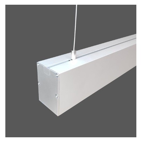 Led Profiles ALUMINIJSKI PROFIL NADGRADNI + mliječni pokrov + završetak + OVJESNI pribor LP411-MLK