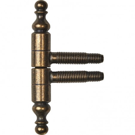 Spojnica s navojem, 13 mm, s ukrasnom glavom, mesing patinirani