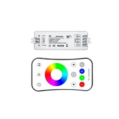 OPTONICA LED kontroler i daljinski – RGB AC6349
