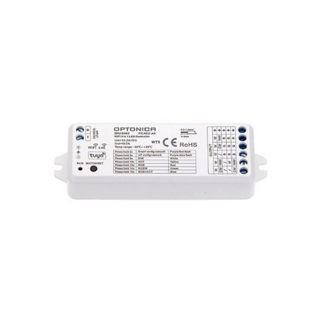 OPTONICA Tuya Smart WiFi & RF 5 u 1 kontroler 12-24V  AC6383