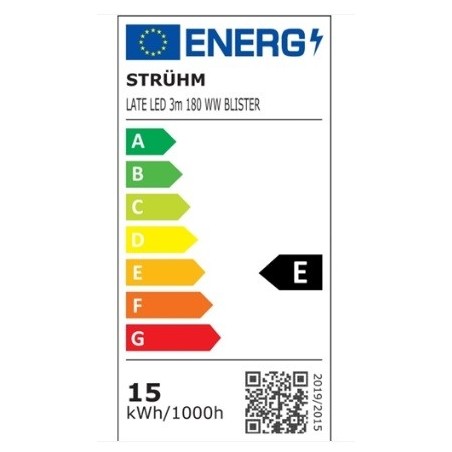 STRUHM LATE LED SET 12V 60 SMD/m IP20 3000K 3m 03032