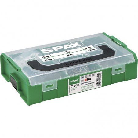 SPAX SNK montažni kofer / L-BOXX Mini, T-STAR plus, Wirox-srebrni, (703 kom)