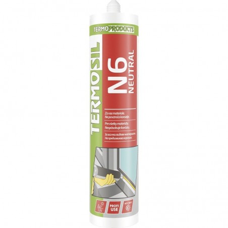 TERMO neutralni silikon Termosil N6 600 ml smeđi