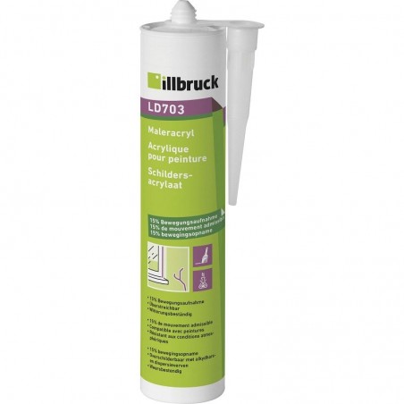 Illbruck soboslikarski akril LD703 15% 310ml, bijeli
