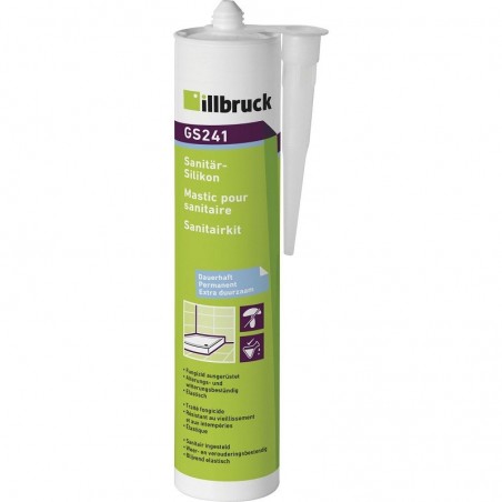 illbruck GS241 sanitarni i silikon za staklo 310 ml, bijeli