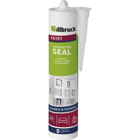 illbruck građevinski silikon FA151 310 ml, sivi