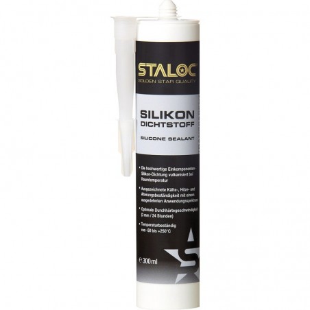 STALOC silikonsko brtvilo otporno na ulje 300 ml, crno, Brtvljenje u proizvodnji strojeva, aparata, u pogonima i petrokemiji