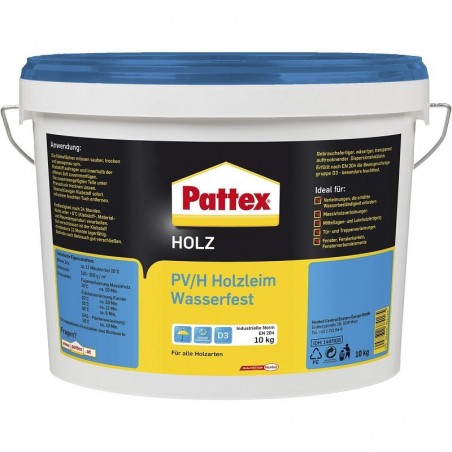 PATTEX PV/H vodootporno ljepilo za drvo D3 10kg