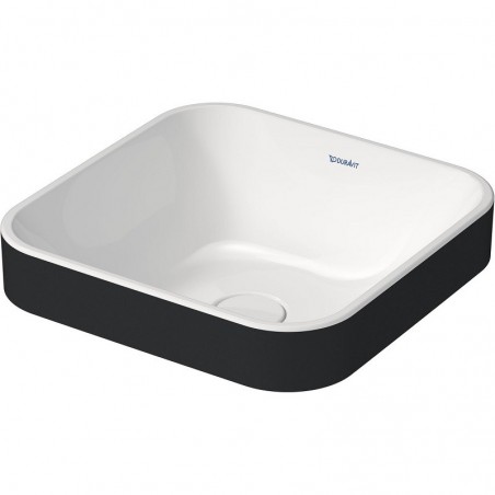 DURAVIT nasadni umivaonik Happy D.2 Plus 40 bez klupice za slavinu,bij./antr.mat