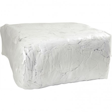 Trikotažne krpe za čišćenje, bijele, 10 kg