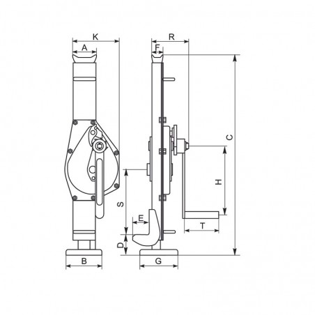 HFS dizalica MJ-1,5 nosivost 1500 kg