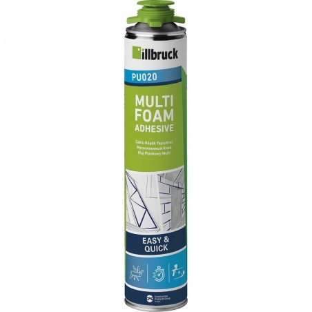Illbruck pjena/ljepilo za izolacijske ploče PU020 750 ml B1, dobivena količina 30L