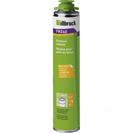 Illbruck FM240 1K pištoljska pjena za bunare 750ml B2, dobivena količina 42 L