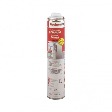 FISCHER PUFS 750 1K - pištoljska pjena 750 ml B1, dobivena količina 45 L