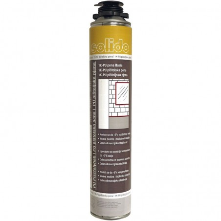 SOLIDO 1K-pištoljska pjena B3 750ml