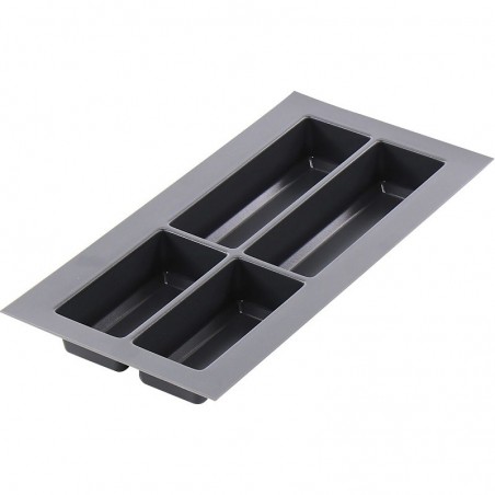 AGOFORM umetak za pribor za jelo Classico, šir. 205 mm, dub. 473 mm, tamno sivi