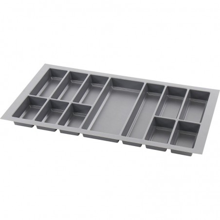 AGOFORM umetak za pribor za jelo Classico, šir. 705 mm, dub. 473 mm, tamno sivi