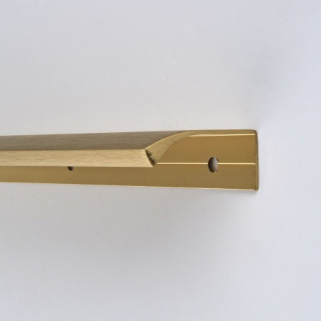 Profilna ručka Edge Straight razm. rupa 2x80, dulj. 200 mm, alum., mesing mat čet.