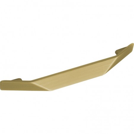 Ručkica Finn, razm. rupa 160 mm, šir. 215 mm, lijevani cink, zalatno mat satin.