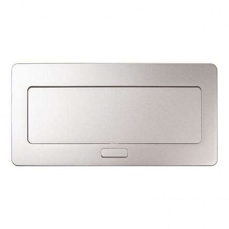ELEKTRIMA RJPODUTK-S podizna utičnica kvadratna, 2x schucko, 1x usb,1x usb-c, siva