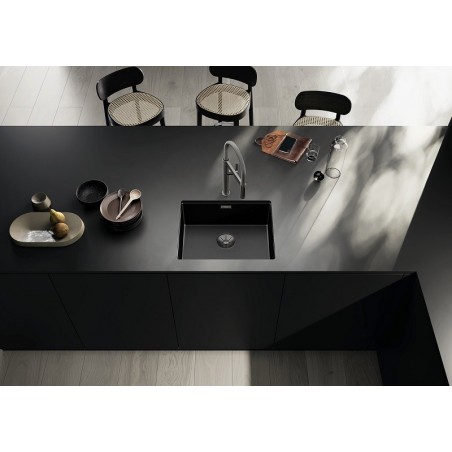 BLANCO CLARON 500-U InFino DARK STEEL EDITION INOX 18/10, ugradbeni sudoper bez dalj.upr. 527834