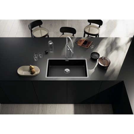 BLANCO CLARON 700-IF InFino DARK STEEL INOX 18/10, sudoper bez dalj.upr. 527837