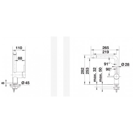 BLANCO LINUS slavina SATIN PLATINUM 527698