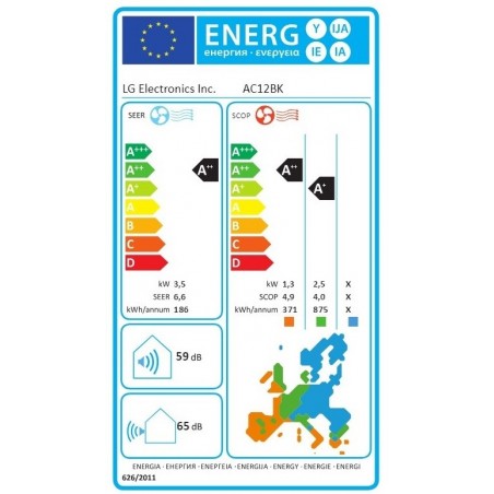 LG AC12BK SET klima uređaj ArtCool Black – 3,5 kw