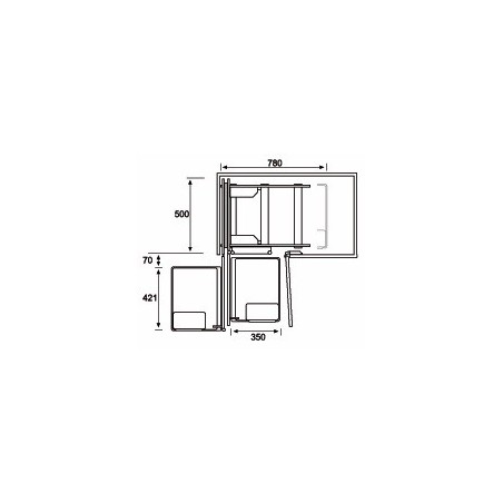 Kutna košara soft SOUS-CHEF 07046SCG4C