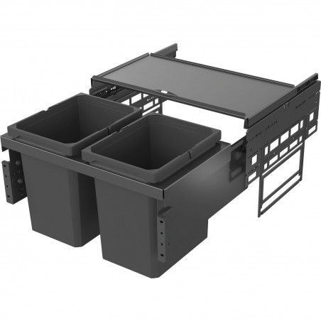 VS ENVI Space S sust.za razvrst.otpada 2x15,5 L, ŠK 600mm,D 310mm, lavasiva