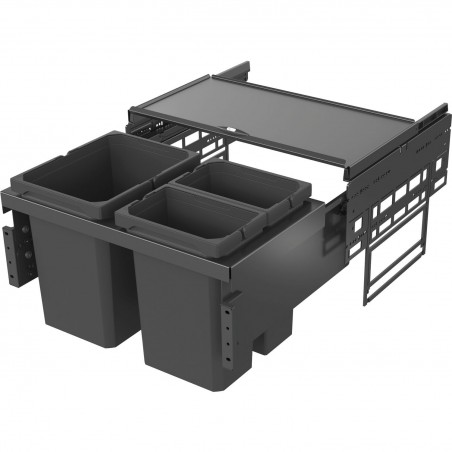 VS ENVI Space S sust.za razvrst.otpada 1x15,5L/2x7,5 L,ŠK 600mm,D 310mm,lavasiva