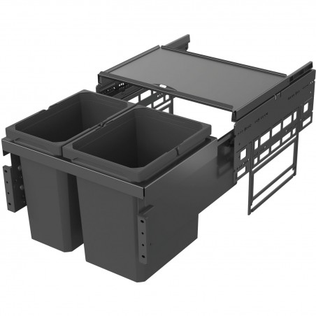 VS ENVI Space S sust.za razvrst.otpada 1x12L/1x15,5 L, ŠK 500mm,D 310mm,lavasiva