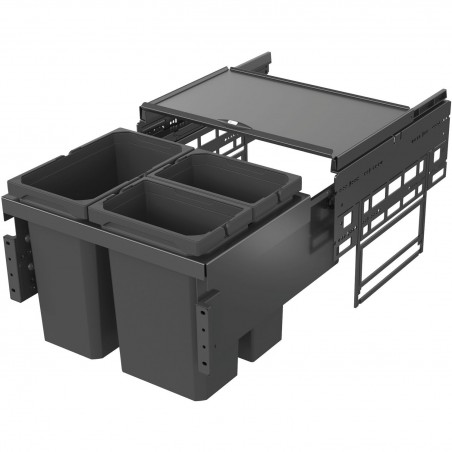VS ENVI Space S sust.za razvrst.otpada 1x12L/2x7,5 L, ŠK 500mm,D 310mm,lavasiva