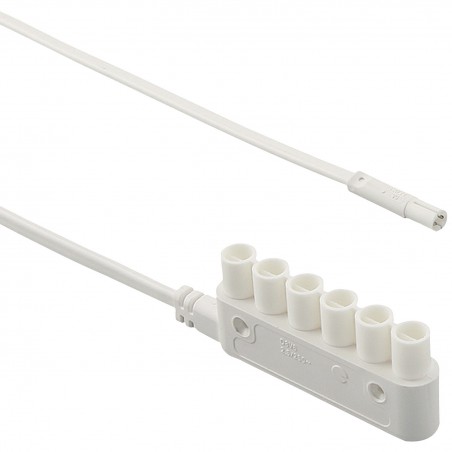 Produžni kabel s mini utikačem 230 V, 6-struki razdjelnik, duljina 2000 mm