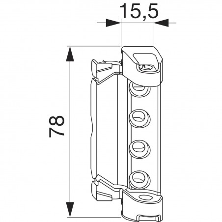 MACO ležaj škara DT130 12/18 mm, 130 kg, srebrni (202543)