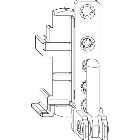 MACO kutni lezaj DT, 12/18 mm, lijevi, 130 kg, srebrni 52704