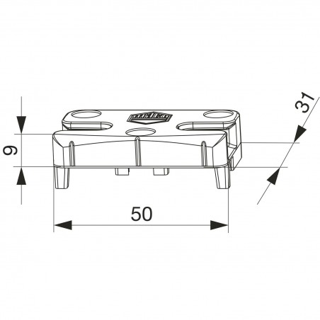 MACO upadnica iS PVC 12/20-13, GEALAN/IVAPER/KÖMMERLING, srebr. (96429)