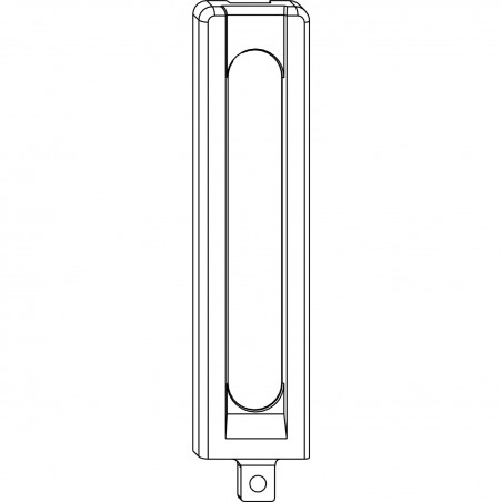 MACO pokrov kutnog ležaja dugi DT130/PVC, crni (42209)