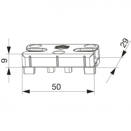 MACO upadnica iS PVC 12/20-13, ALUPLAST/DIMEX/SCHÜCO/VEKA, srebrna (96591)