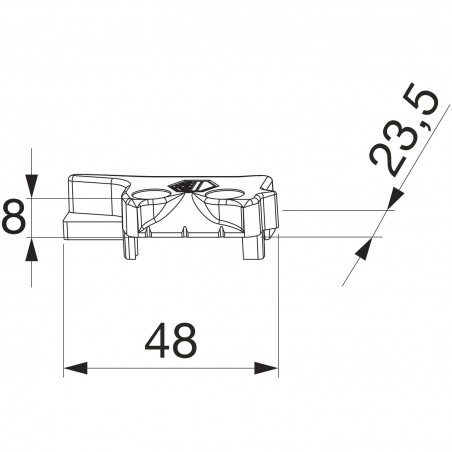 MACO MM upadnica podizača PVC 12/20-13, KBE/KÖMMERLING/TROCAL, des. sr.(359294)