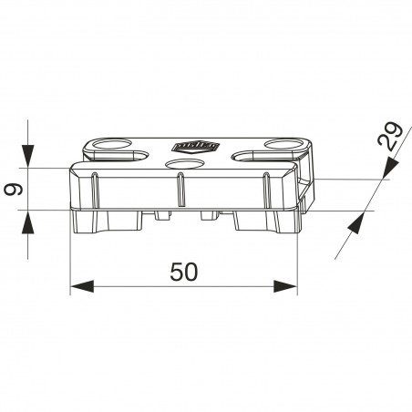 MACO upadnica iS PVC 12/20-13, DECEUNINCK/WINSA, srebrna (96355)