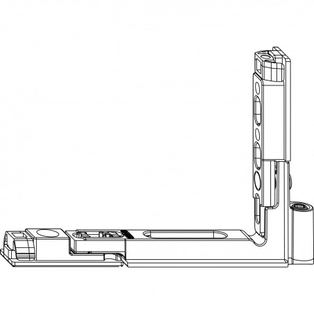 MACO kutna spojnica POWER odmak 13 mm, 150 kg, srebrna desna (215804)