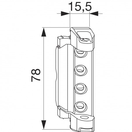 MACO ležaj škara DT130 4/15 mm, 130 kg, srebrni (202545)