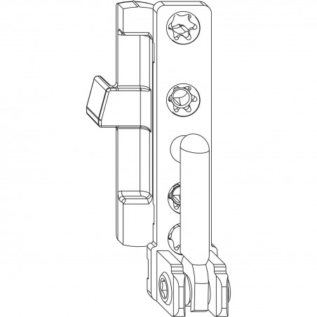 MACO kutni ležaj DT130, 4/15 mm, desni, 130 kg. srebrna (55492)
